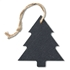 Kerstboom hanger van leisteen - zwart