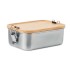 RVS lunchbox 750ML - hout