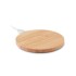Ronde draadloze bamboe oplader - hout